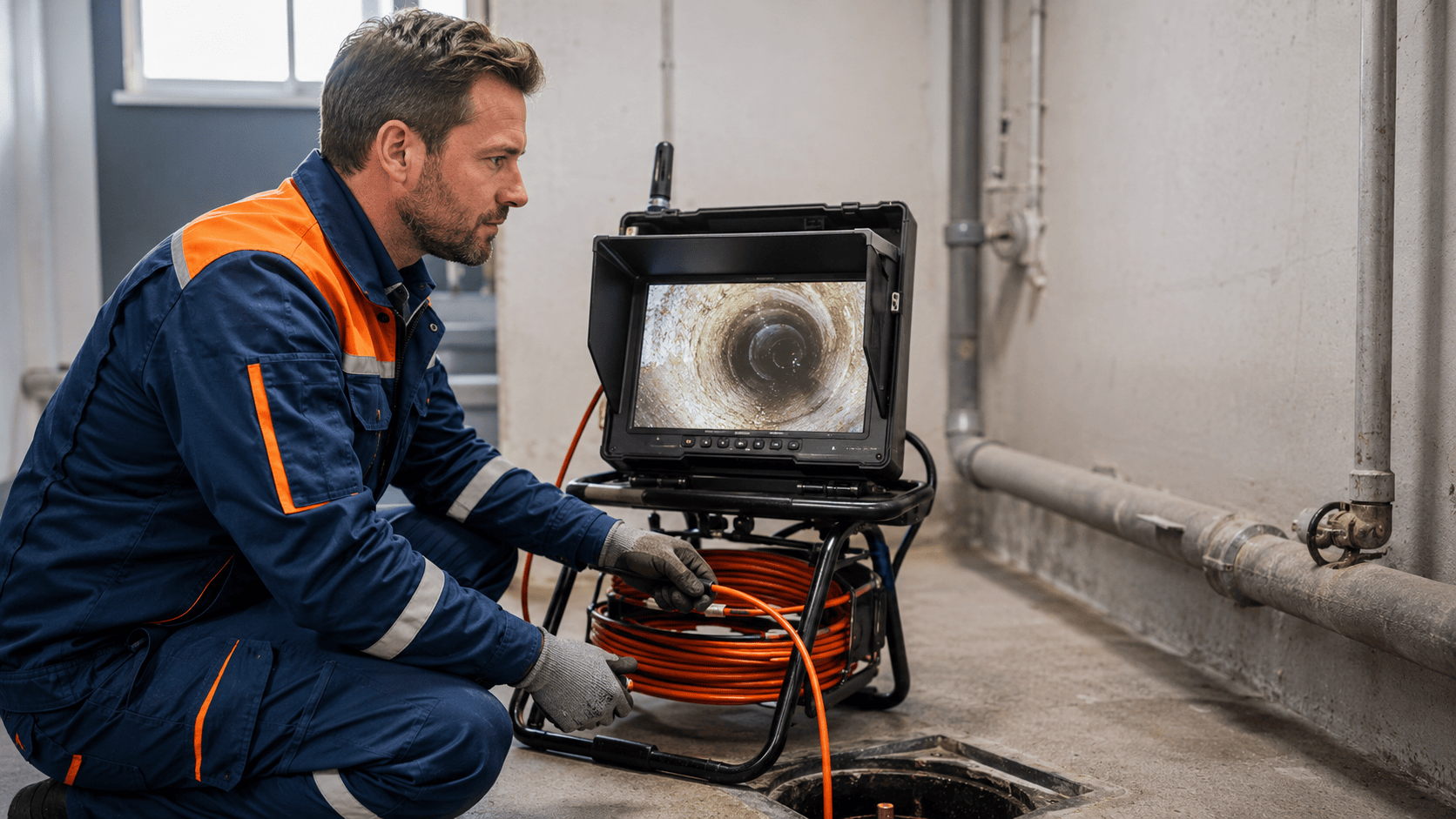 TV-Kanalinspektion mit Rohrkamera in Duisburg
