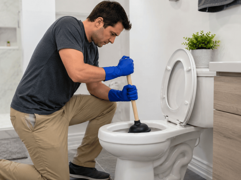 Toilette verstopft: was tun? Hausmittel und Soforthilfe